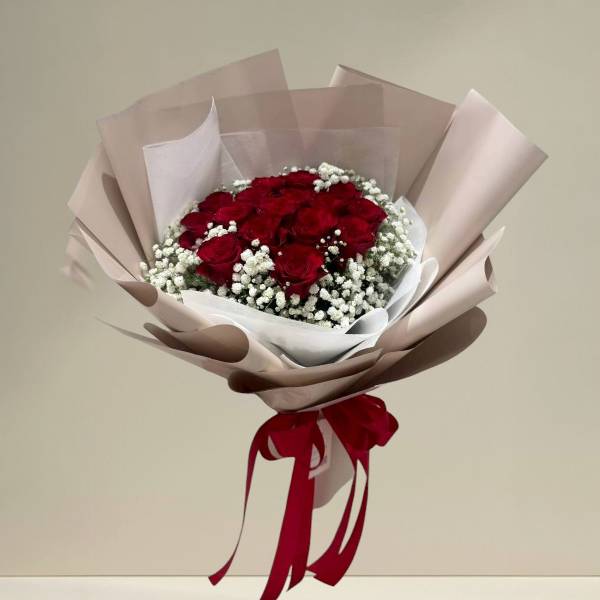 ช่อดอกไม้ (Red rose) กุหลาบแดง