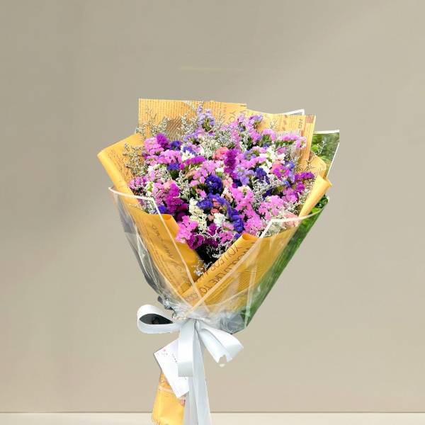 ช่อดอกไม้ (Statice) สีม่วง