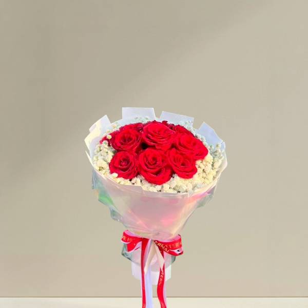 ช่อดอกไม้  ช่อกลม (Red rose) กุหลาบแดง