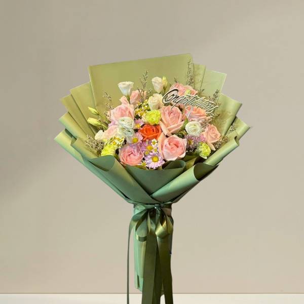 ช่อดอกไม้ (Congratulations)เน้น*แสดงความยินดี