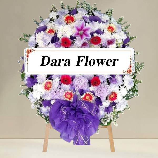 พวงหรีดดอกไม้สด