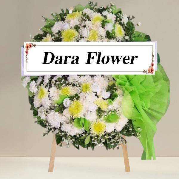 พวงหรีดดอกไม้สด