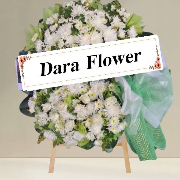 พวงหรีดดอกไม้สด