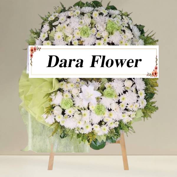 พวงหรีดดอกไม้สด