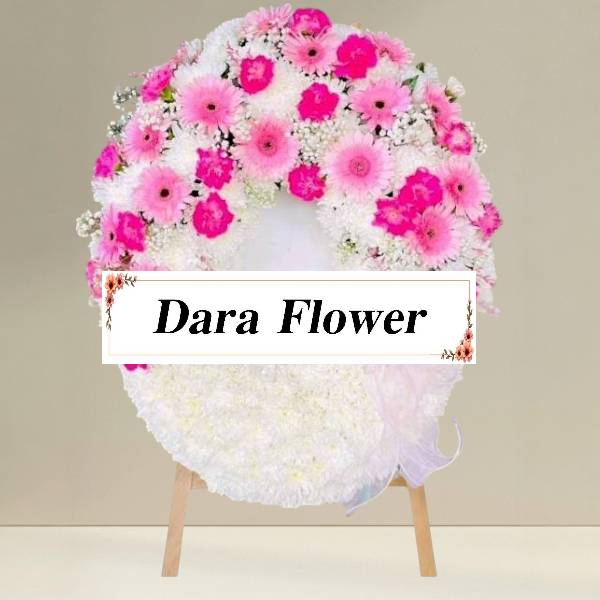 พวงหรีดดอกไม้สด