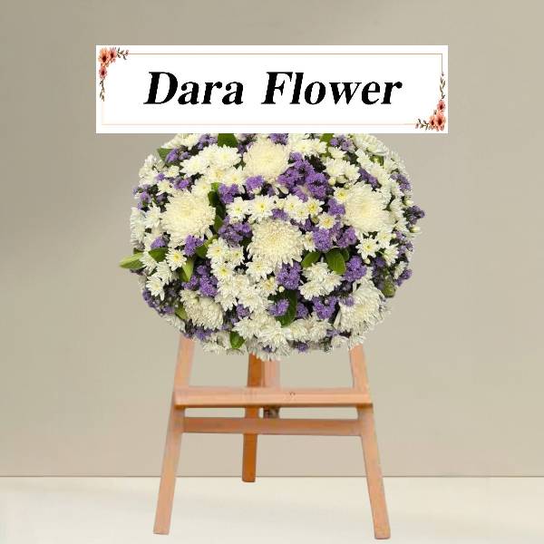 พวงหรีดดอกไม้สด