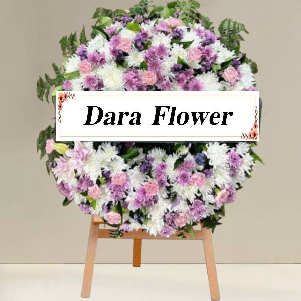 พวงหรีดดอกไม้สด