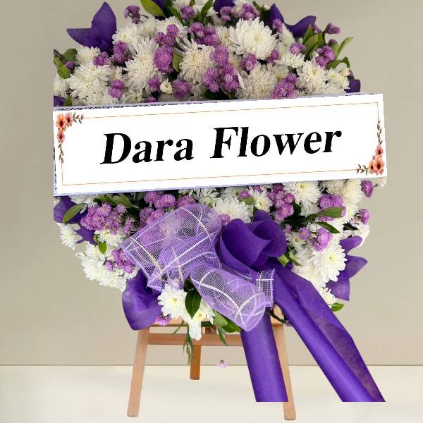 พวงหรีดดอกไม้สด